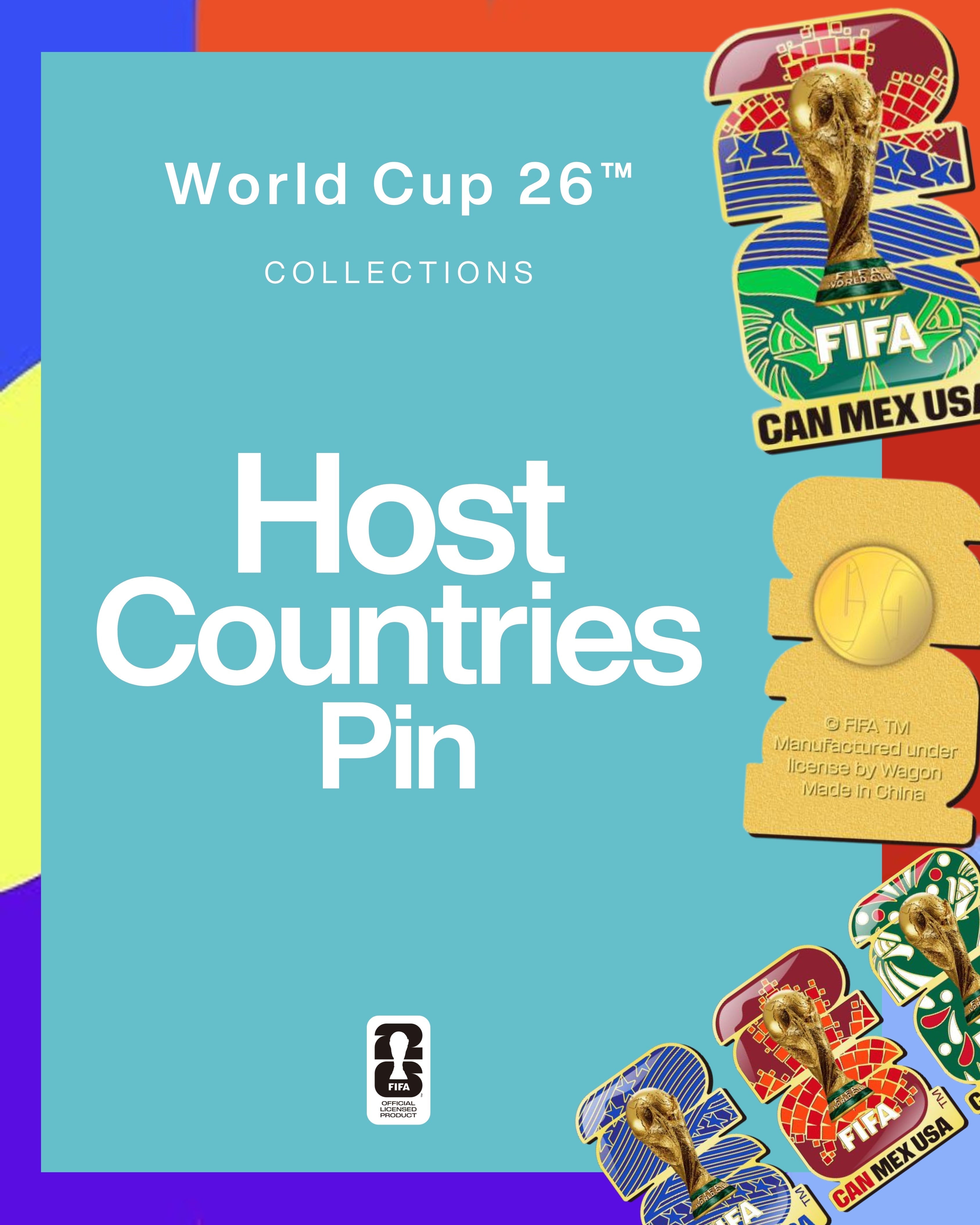 World Cup 26™ Host Countries Pin Collection