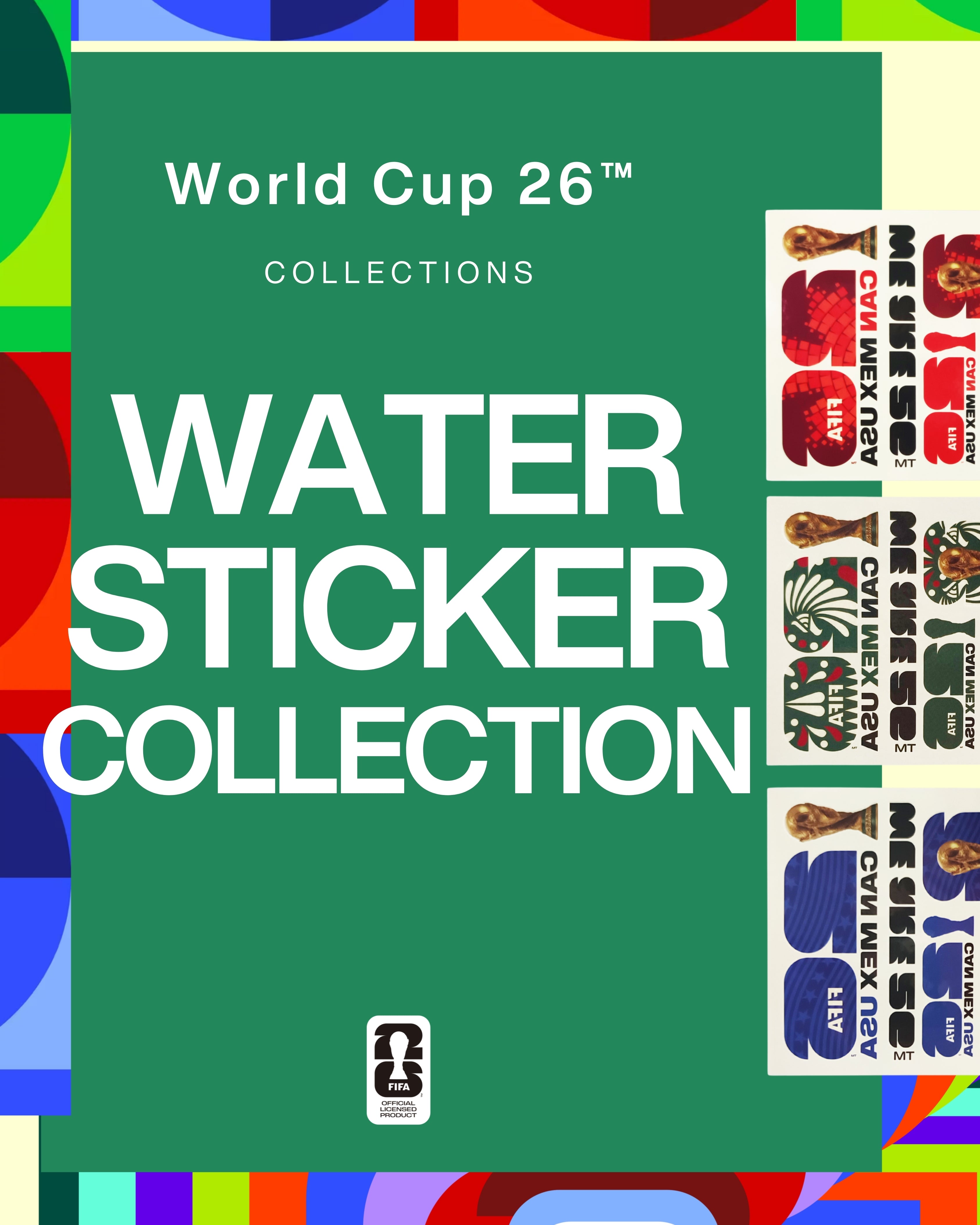 World Cup 26™ Water Stickers