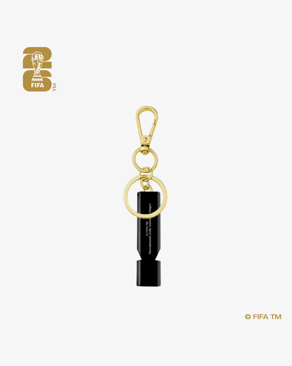 2.5D World Cup 26™ Trophy Whistle Keychain