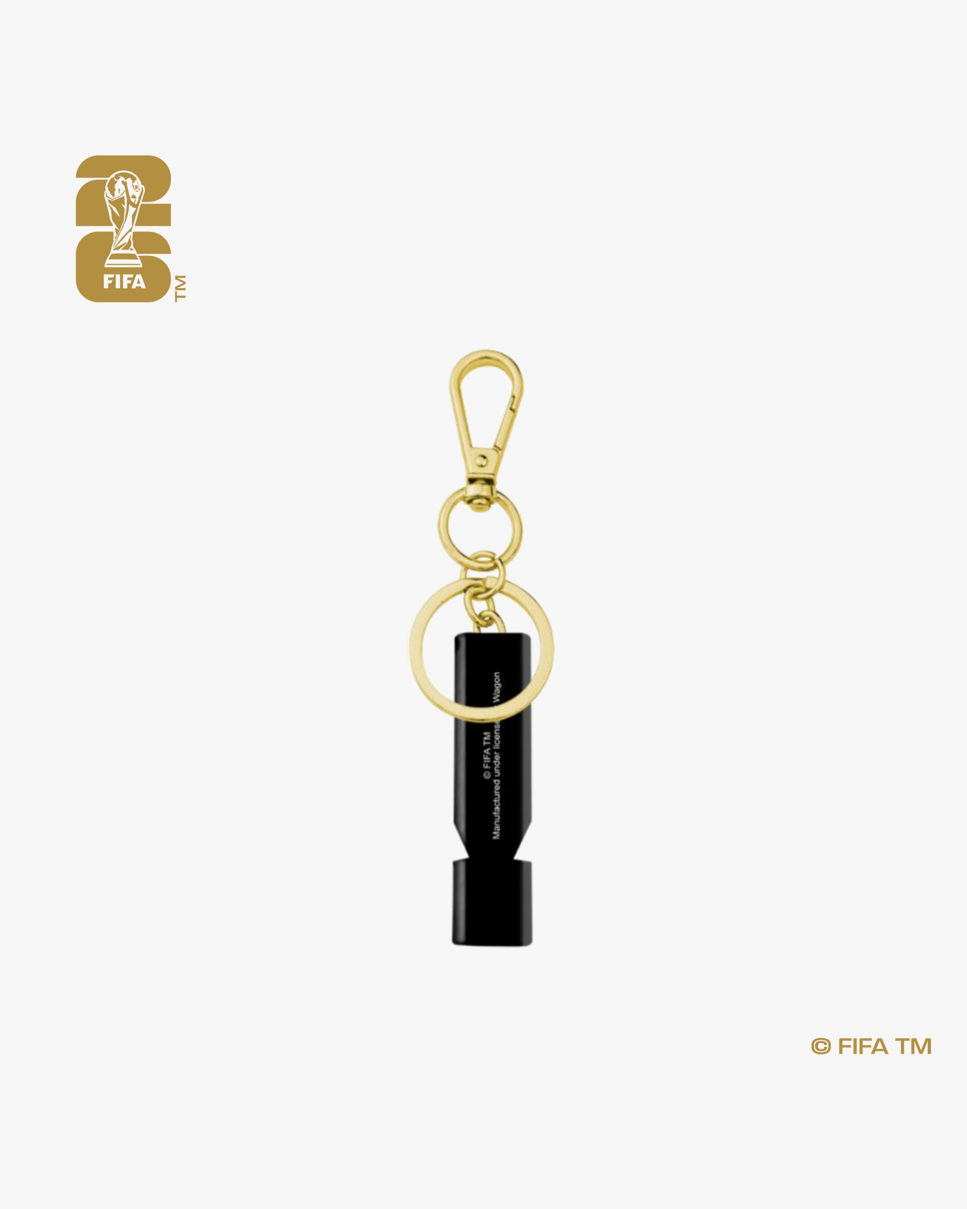 2.5D World Cup 26™ Trophy Whistle Keychain