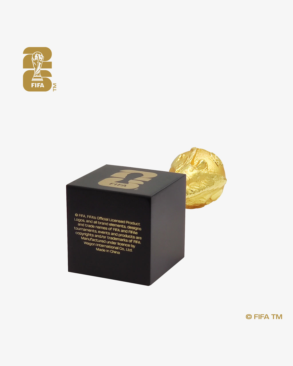 70mm 3D World Cup 26™ Trophy Replica with Pedestal