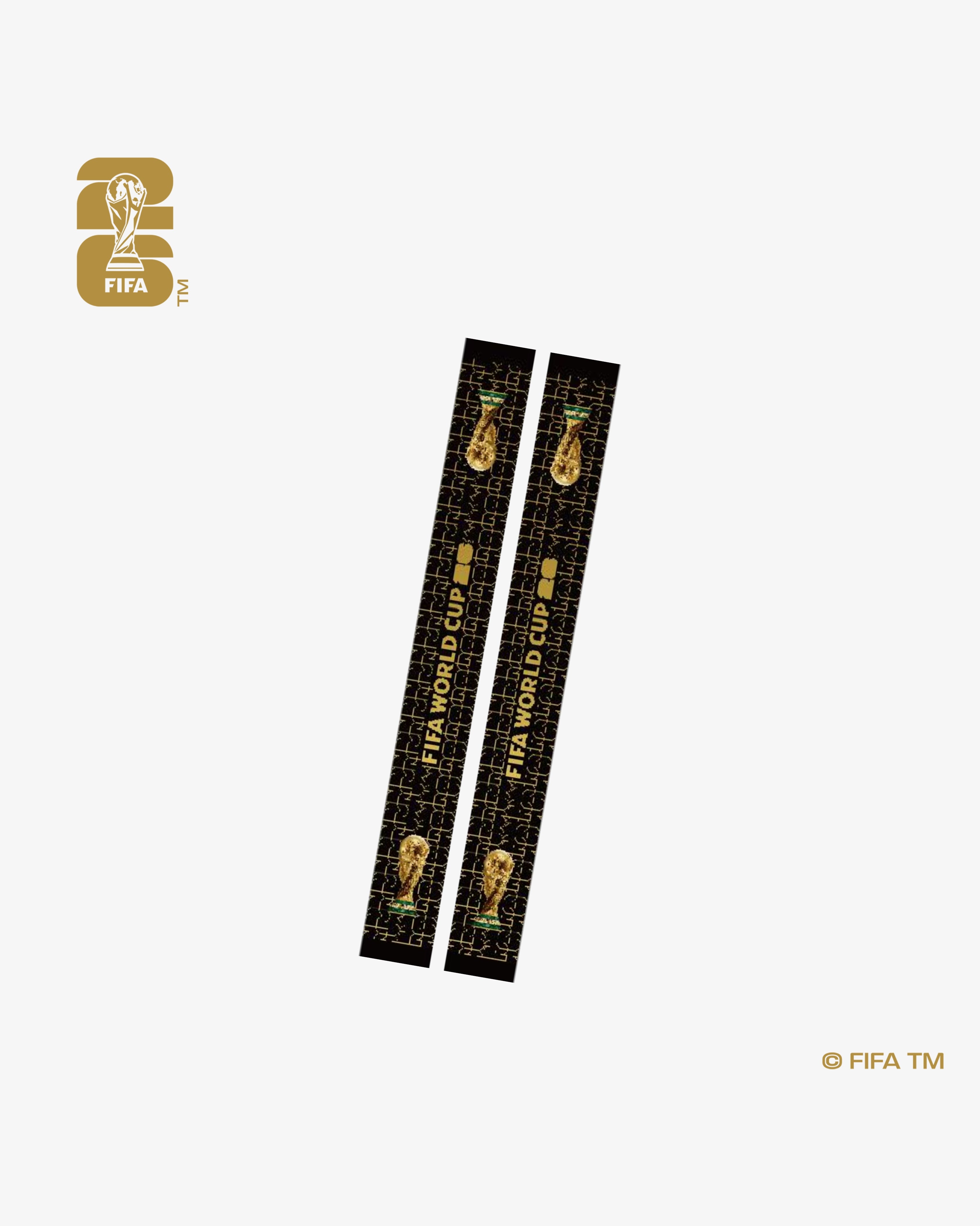 Emblem World Cup 26™ Fan Scarf -  Black & Gold