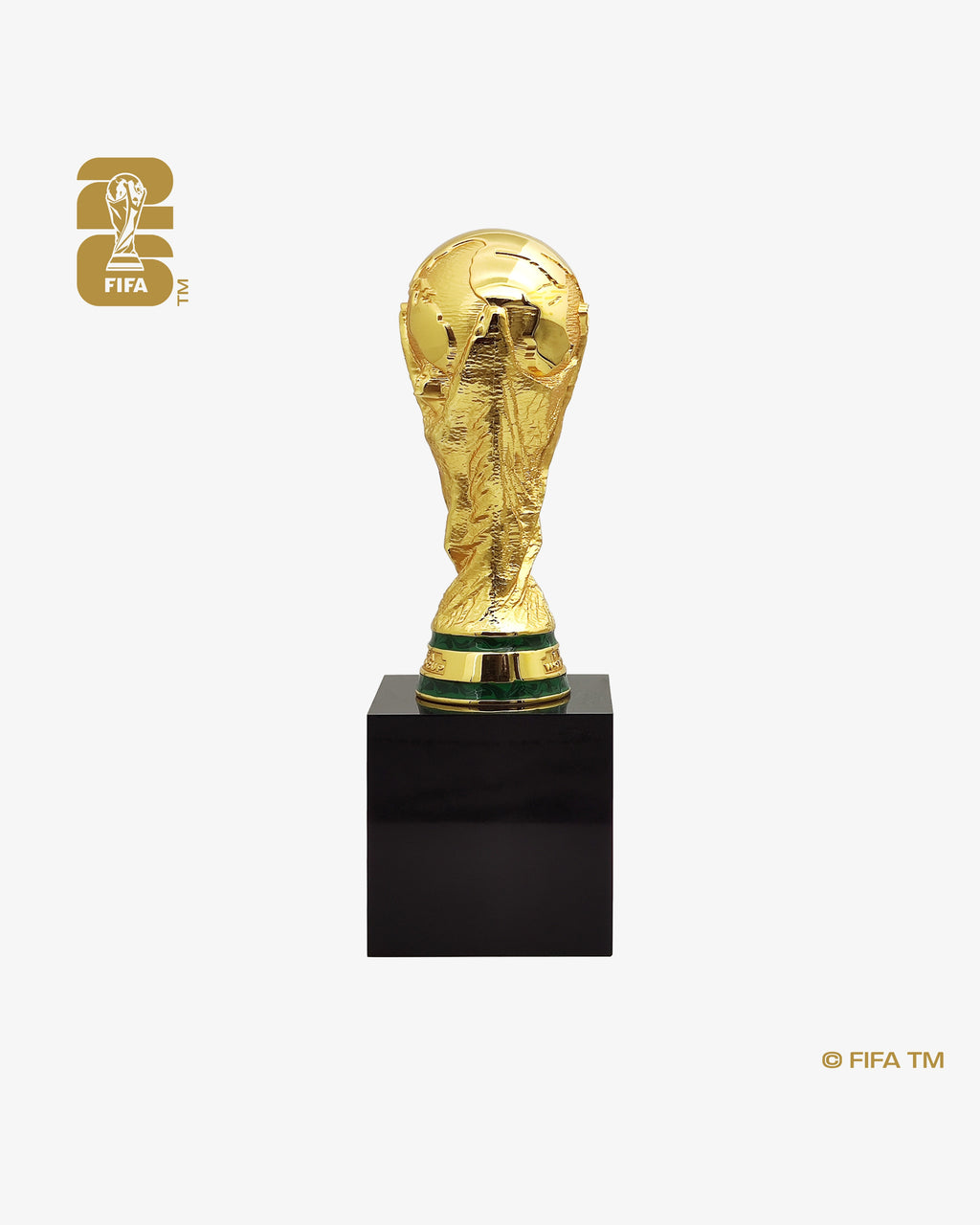 100mm 3D World Cup 26™ Trophy Replica with Pedestal
