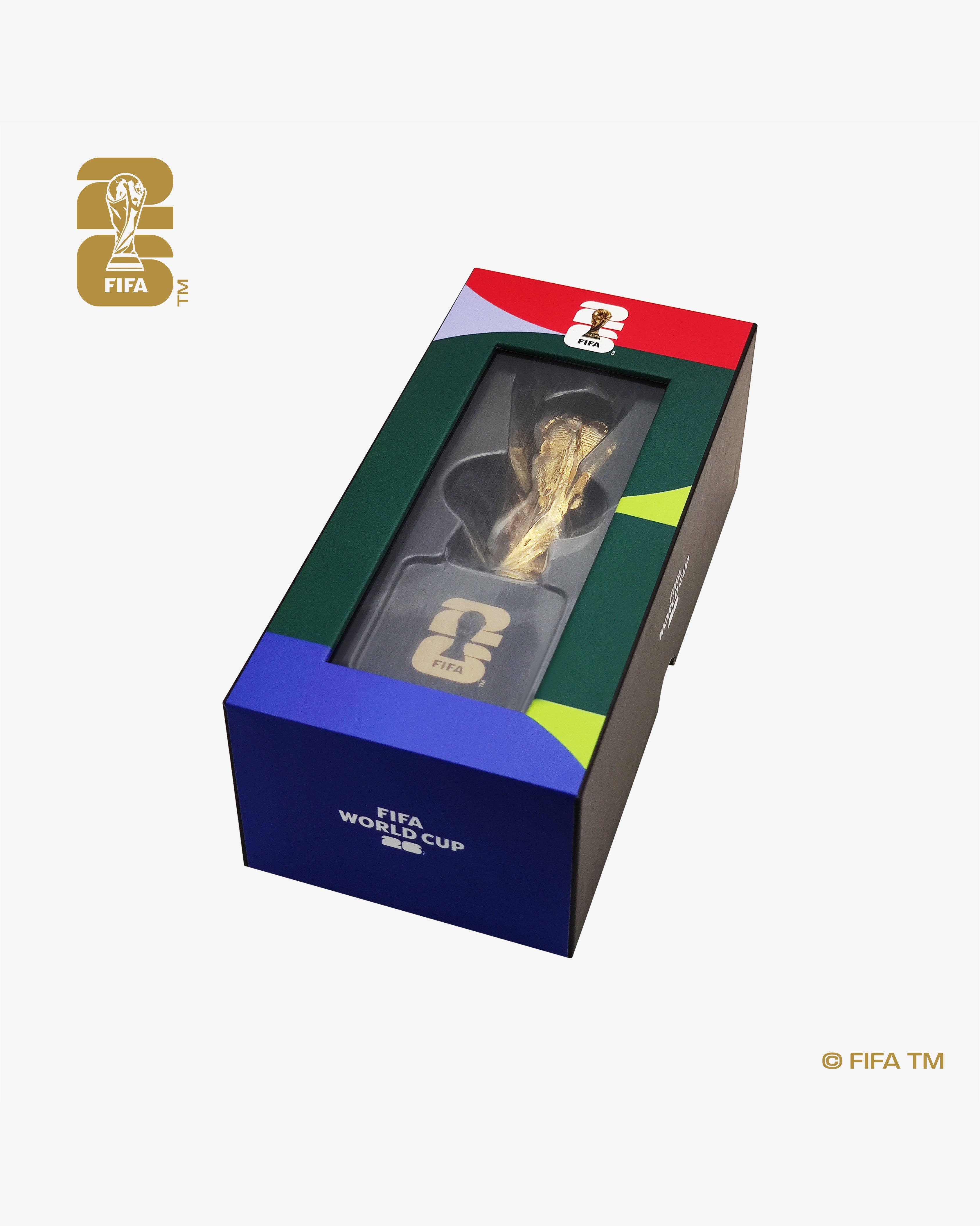 100mm 3D World Cup 26™ Trophy Replica with Pedestal