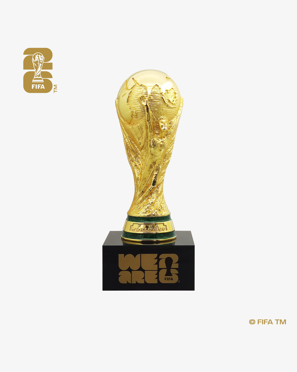 150mm 3D World Cup 26™ Trophy Replica with Pedestal