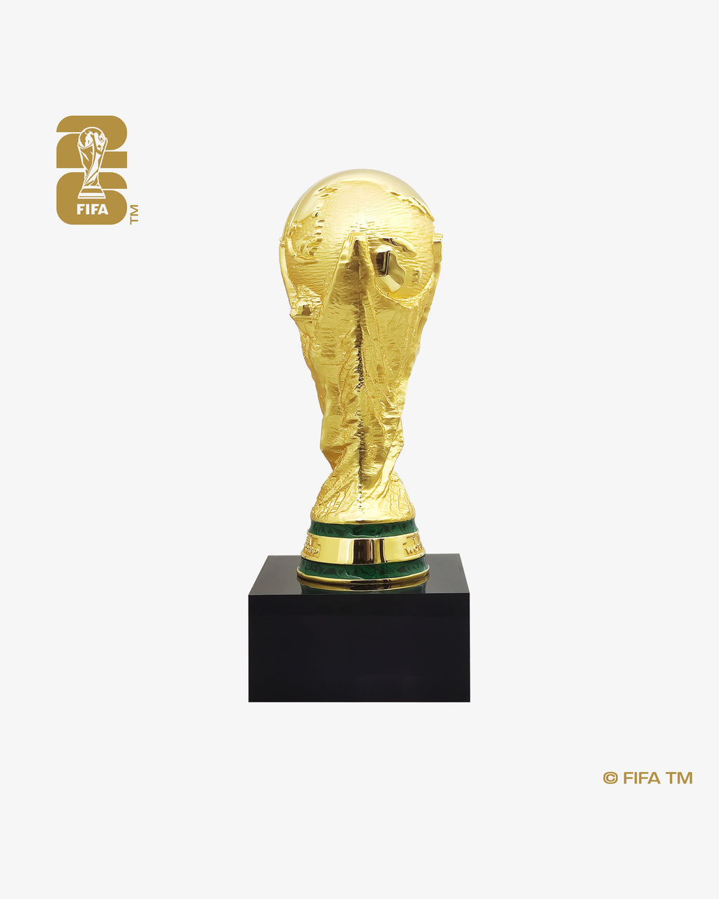 150mm 3D World Cup 26™ Trophy Replica with Pedestal