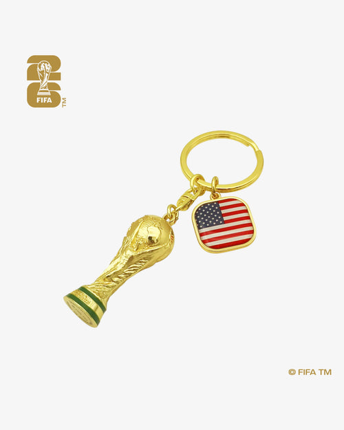 3D World Cup 26™ Trophy Keychain with Country Flag -  USA