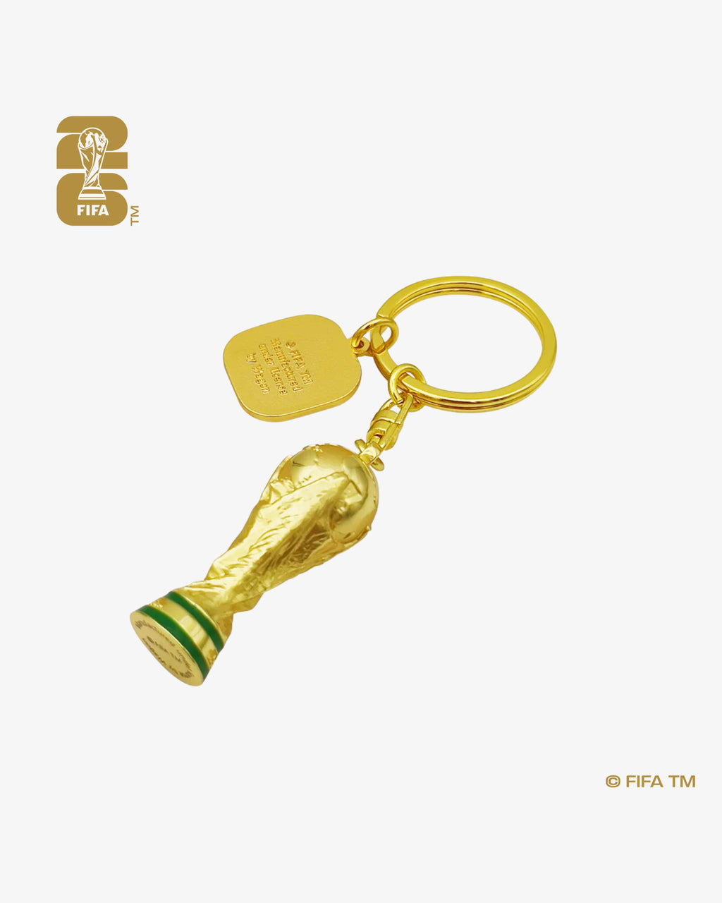 3D World Cup 26™ Trophy Keychain with Country Flag -  USA