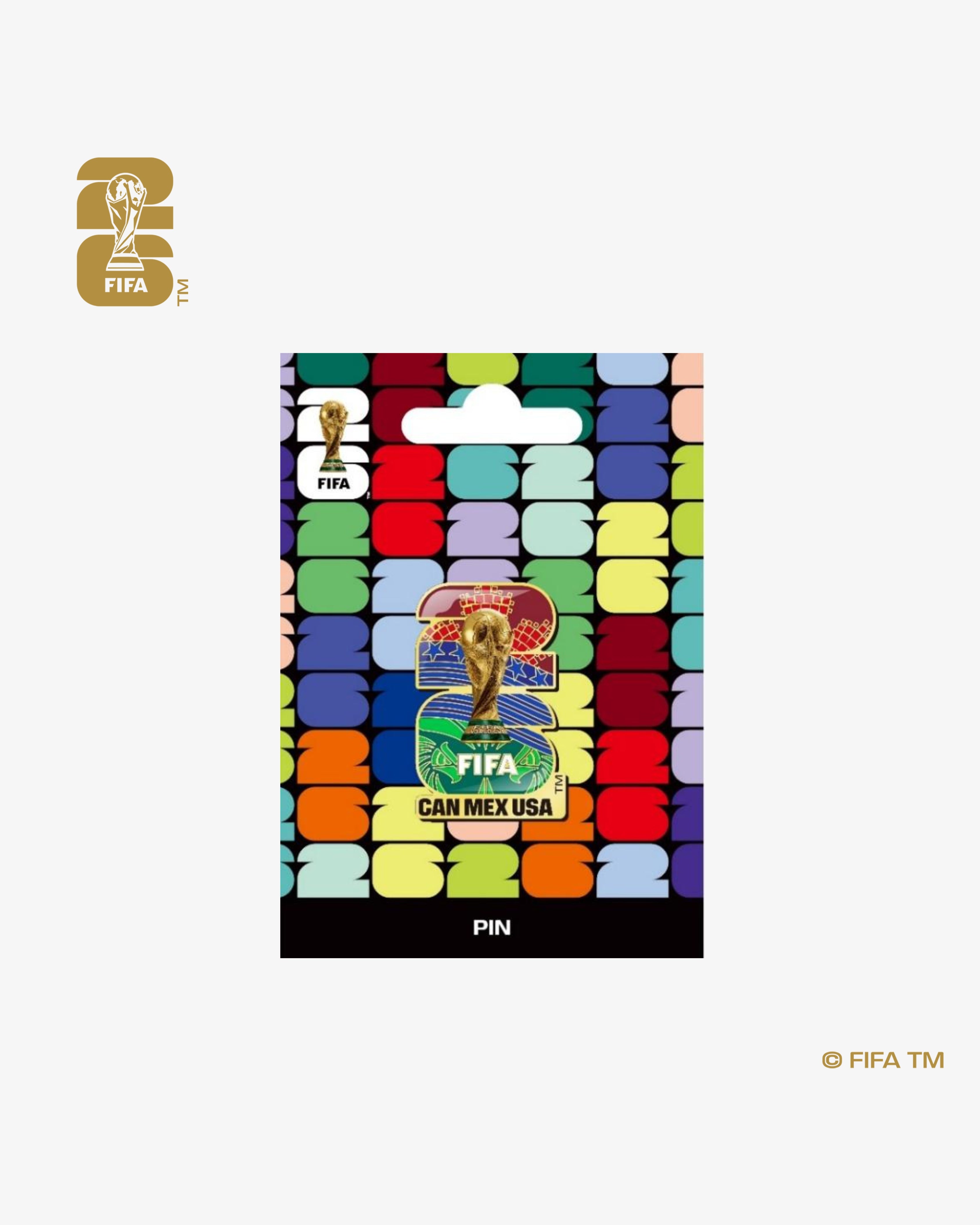 2D FIFA World Cup 26™ Host Countries Emblem Pin