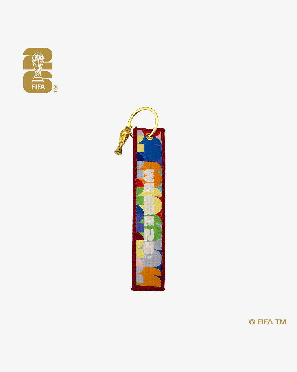 World Cup 26™ 3D Trophy Webbing Keychain
