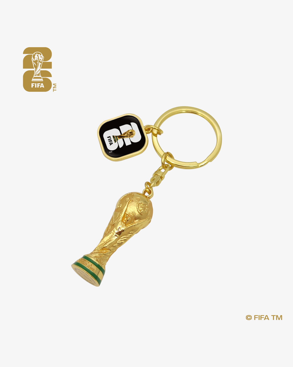 World Cup 26™ 3D Trophy Keychain with Official Emblem