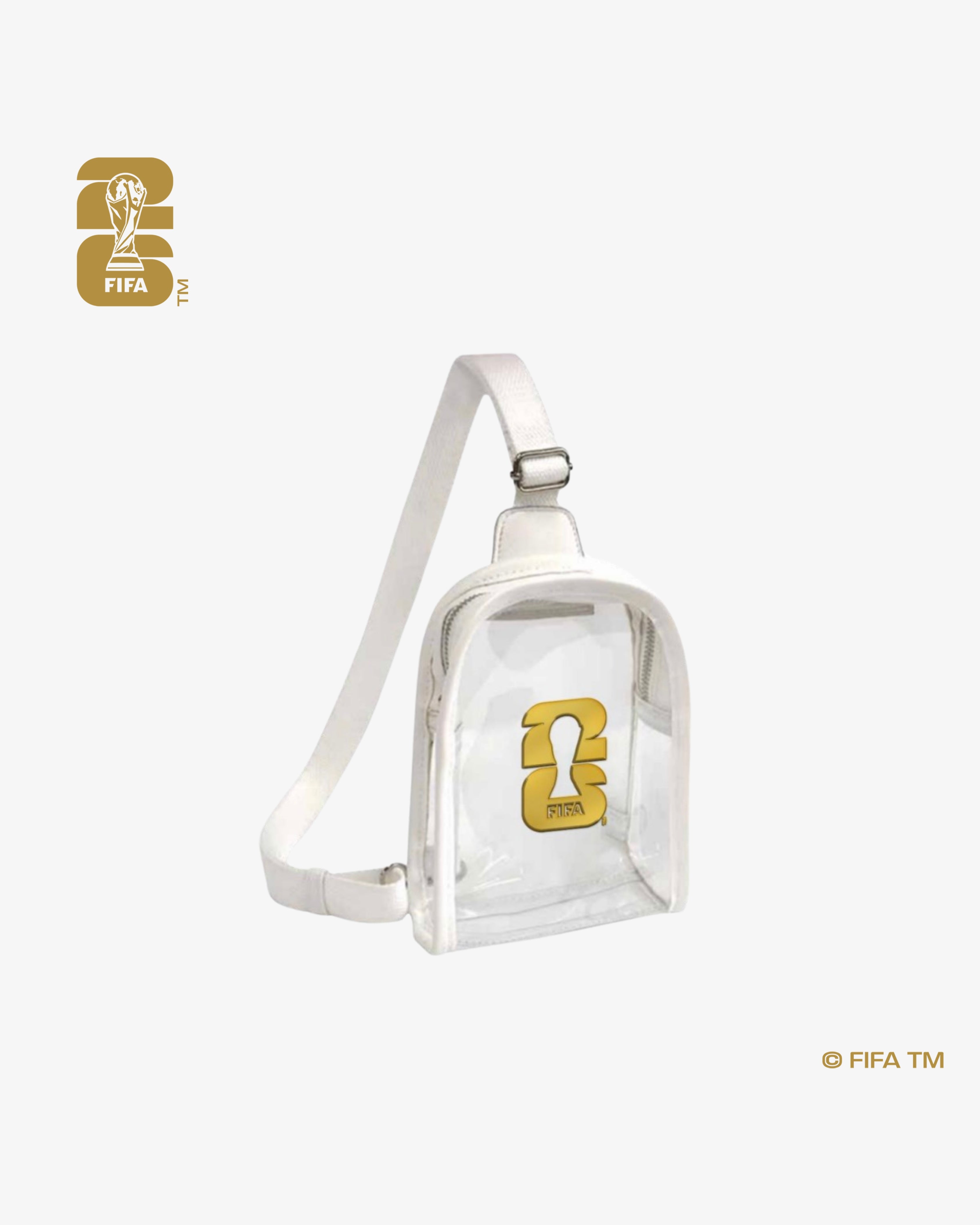 World Cup 26™ Clear Bag with White Belt