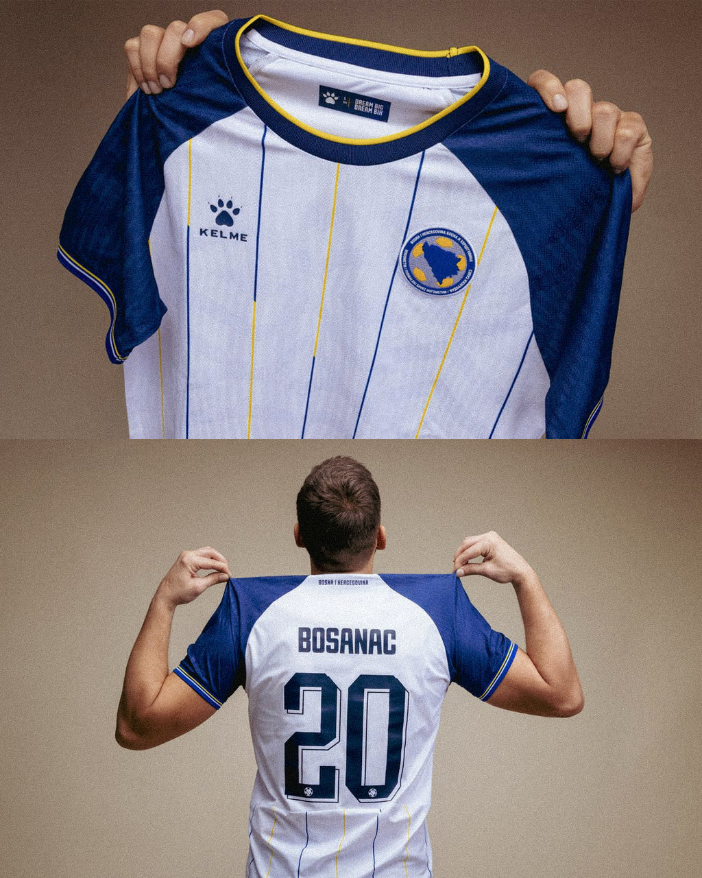 KELME Bosnia & Herzegovina World Cup Away Shirt/Player Version